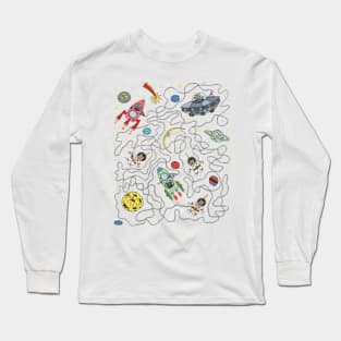 Cats Space Long Sleeve T-Shirt